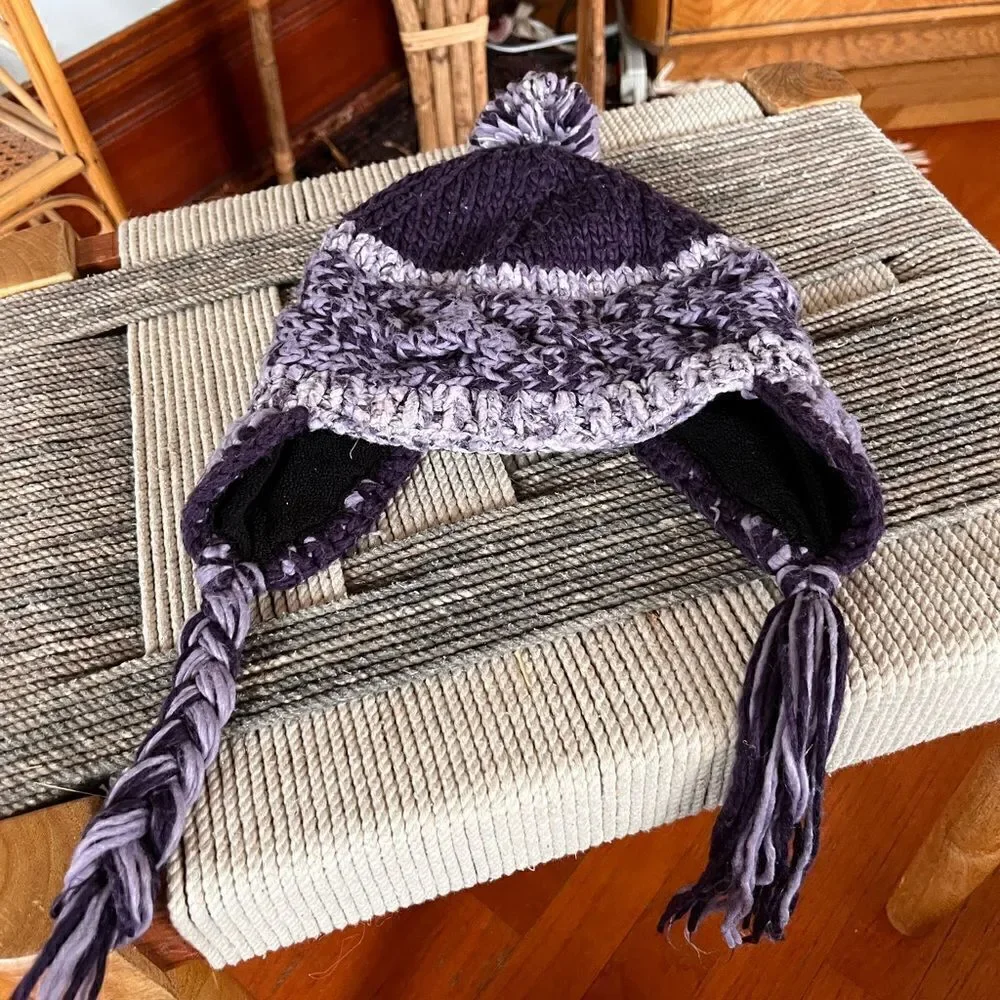Prana | purple beanie hat